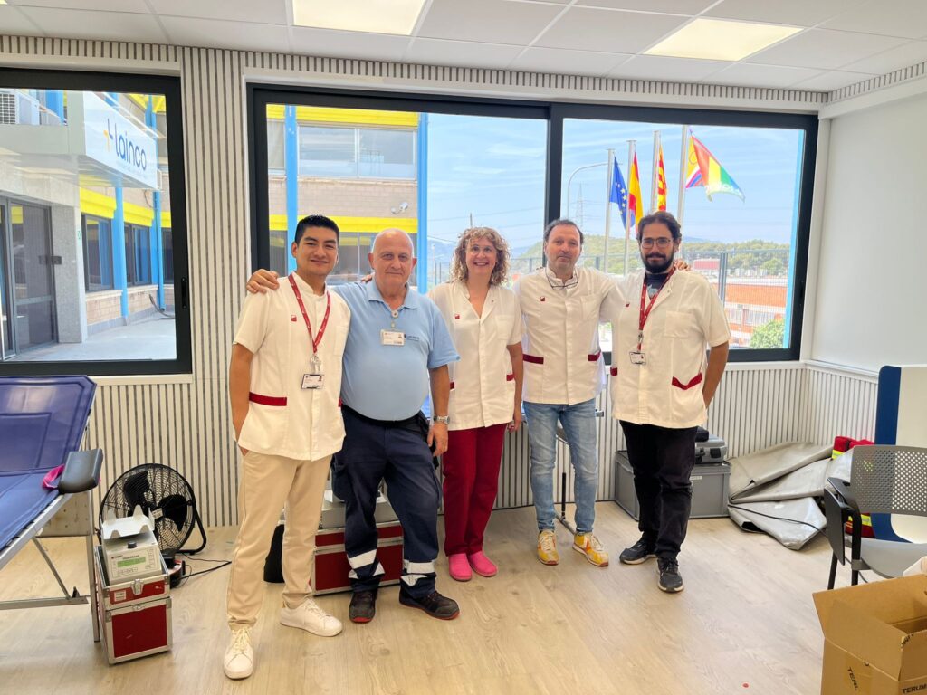 El equipo de Banc de Sangs i Teixits de Catalunya